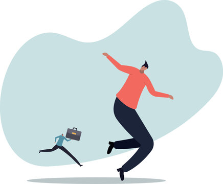 Big business leader, competitive advantage to lead and increase market share from business rivalry .life and employment of people.flat design.