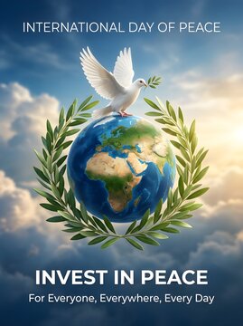 Happy peace day poster