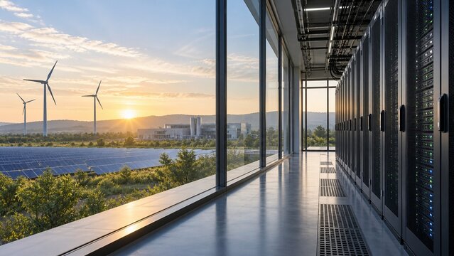 Resilient data center powered by a low carbon energy mix