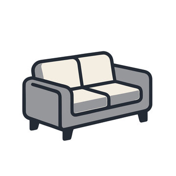 Two-seater sofa icon