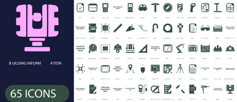 Building Information Modeling BIM Icon Set-sheet-2-icon-sheet