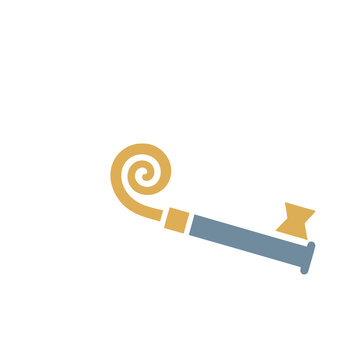 Party Blower Isolated on Transparent Background