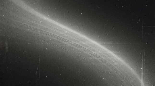 Abstract view of planetary rings in deep space