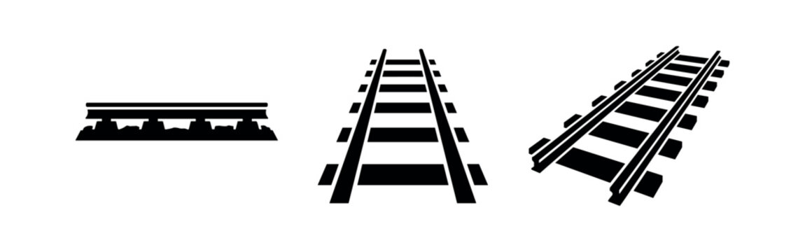 Train Track and Railway Icons