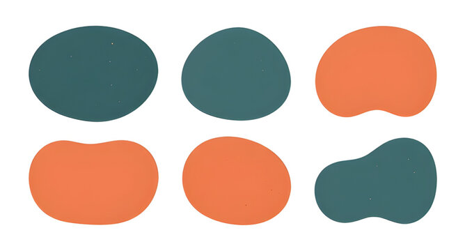 Trendy organic fluid blobs for stylish social media posts and banners.