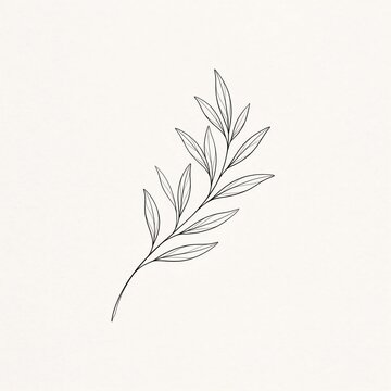 minimal olive branch