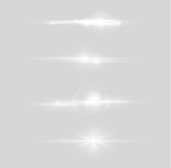 輝く光のレンズフレアと発光エフェクトのセット。透明背景のPNG素材。デジタルデザインやグラフィック制作に最適なキラキラした光の演出効果。高品質な発光エフェクトのコレクションで、写真加工や動画編集のアクセントとして活用できる輝く光のパーツ集 © Alexeipro