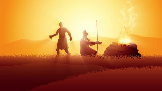 Cain becomes jealous when God accepts Abel&rsquo;s offering, leading to anger and the first murder in the Bible, as told in Genesis.