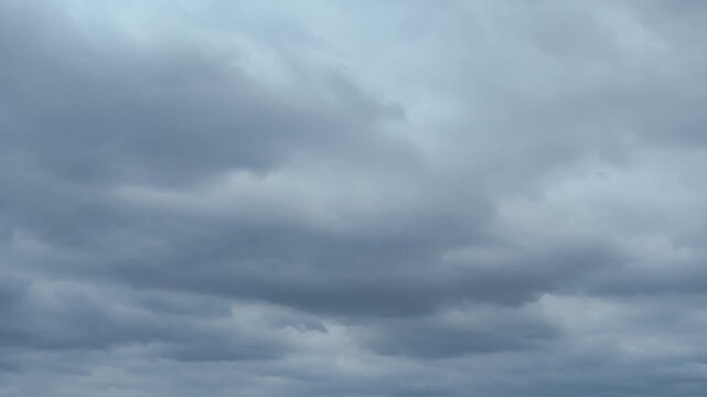 Dark Stormy Sky Filled with Heavy Grey Clouds