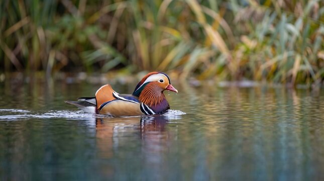 Mandarin_Duck_swimming