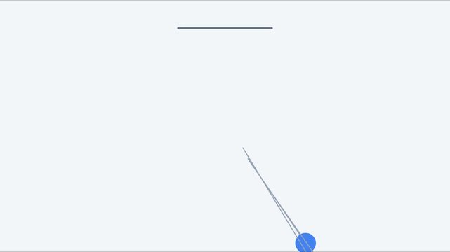 Minimalist pendulum motion animation with swinging colorful spheres for abstract backgrounds 4k physics