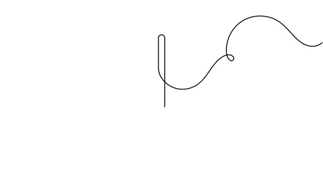 Modern alphabetical lettering l icon sign continuous one line drawing on white background minimalist contemporary rudiments handwriting concept symbol animation video
