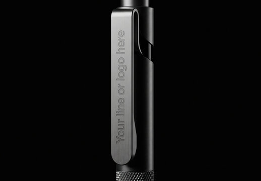 Precision Writing Instrument Branding Message Mockup