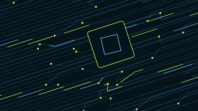 R&eacute;seau de circuits &eacute;lectroniques ramifi&eacute;s organis&eacute; autour d&rsquo;un axe diagonal