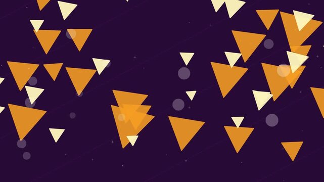 Motif anim&eacute; de bonbons candy corn triangulaires pour Halloween