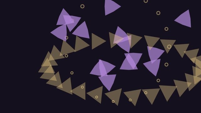 &Eacute;tude de mouvement avec rosette radiale, &eacute;toiles dispers&eacute;es et polygones