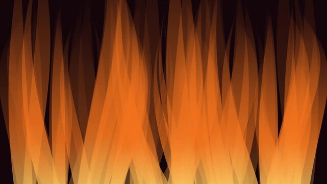 Flammes illustr&eacute;es stylis&eacute;es montant en deux colonnes lat&eacute;rales sym&eacute;triques