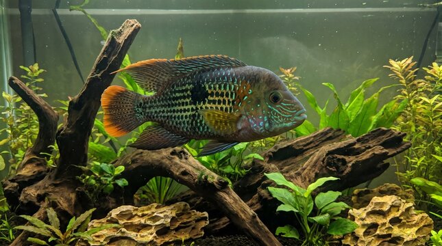 Green Terror cichlid