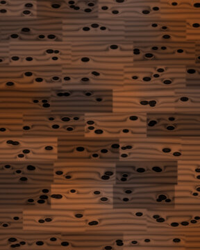Wood grain pattern with dark knots