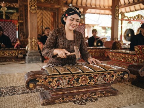 Javanese Gamelan Musician