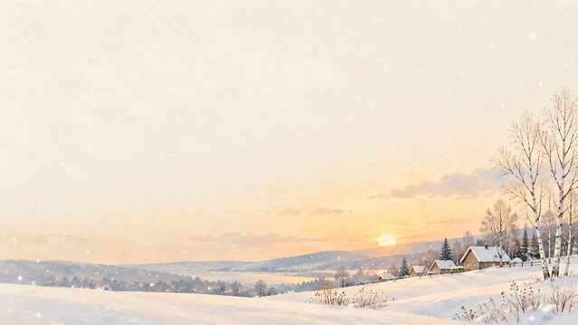 winter landscape in the mountains