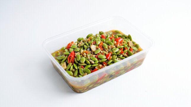 Spicy stir-fried petai