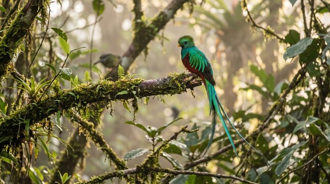 Resplendent Quetzal bird