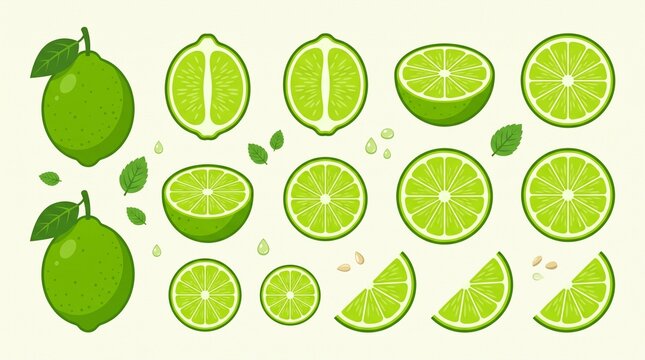 Fresh lime set
