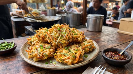 Obraz premium Indonesian vegetable fritters