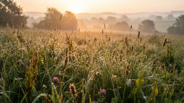 Morning dew meadow