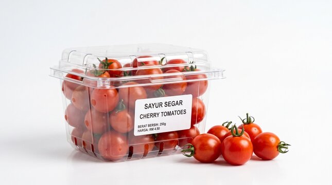 Packaged cherry tomatoes