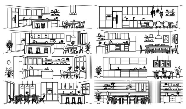set of architectural drawings