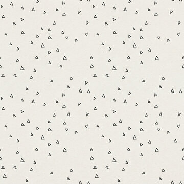 Micro Triangle Confetti Seamless Pattern in Charcoal and Bone Minimal Line Art Christmas Winter Background
