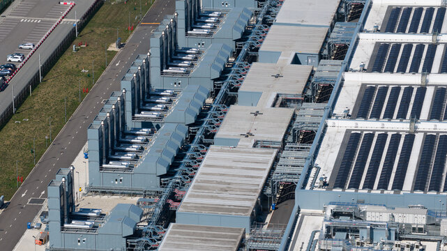Aerial view of Winschoten Data Center in the Netherlands