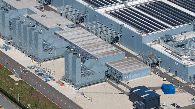 Aerial view of Winschoten Data Center in the Netherlands