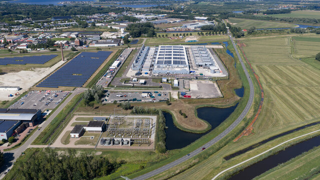 Aerial view of Winschoten Data Center in the Netherlands