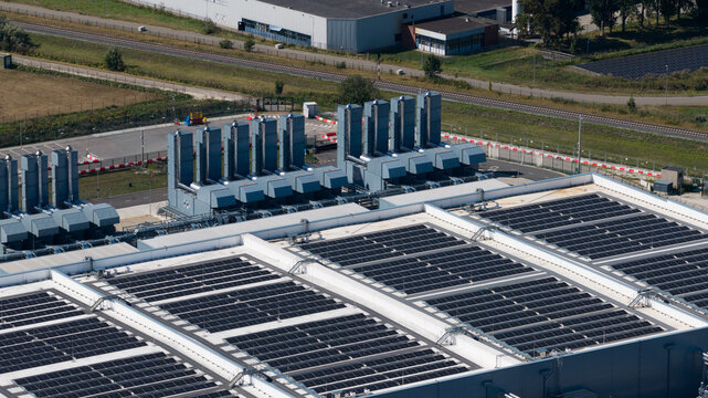 Aerial view of Winschoten Data Center in the Netherlands