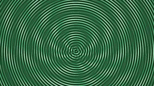 A captivating green geometric ripple pattern creates a seamless looping background for abstract media overlays.