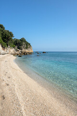 Fototapeta premium Agii Saranta Beach at Pelion Mountain, Thessaly, Greece