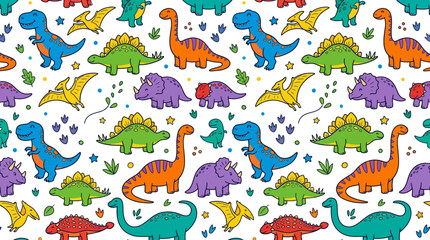 Cute Dinosaur Pattern © Brownis