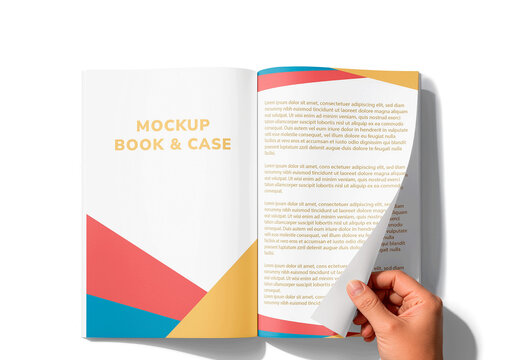Book Tight Framing Mockup