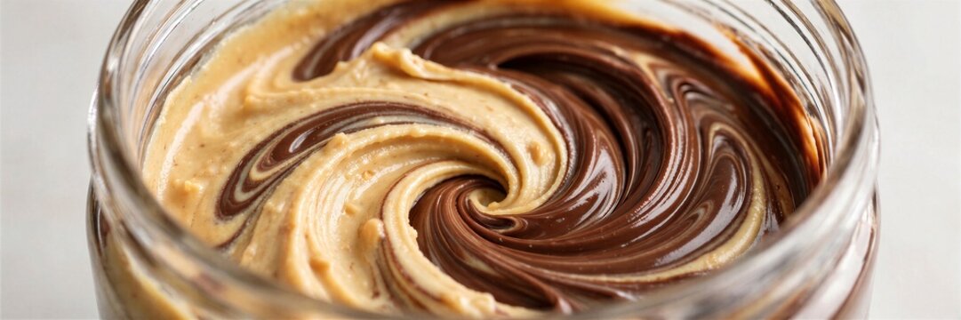 Peanut Butter Chocolate Swirl Food Photography