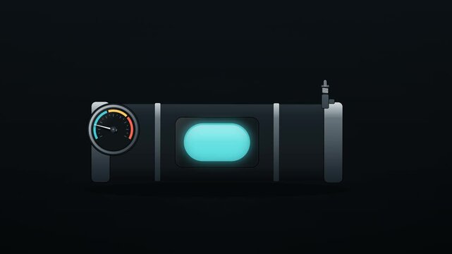 Smart Pressure Vessel Level Monitoring with Dial Gauge and Safety Relief Valve Motion Graphic