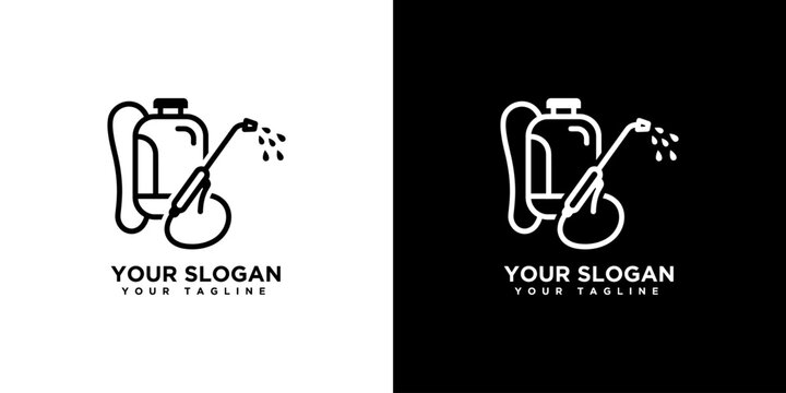 Backpack Sprayer Logo Design Template