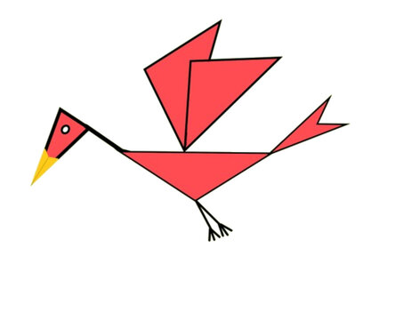 triangular bird