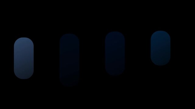 A dark looping background featuring a row of illuminated blue oblong shapes.