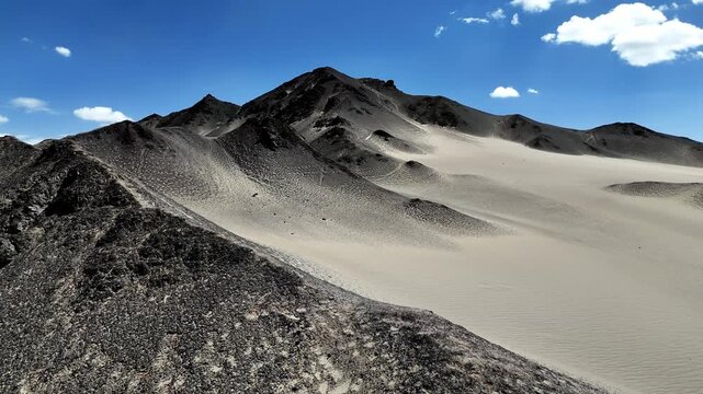 black du mountain black and white desert landscape