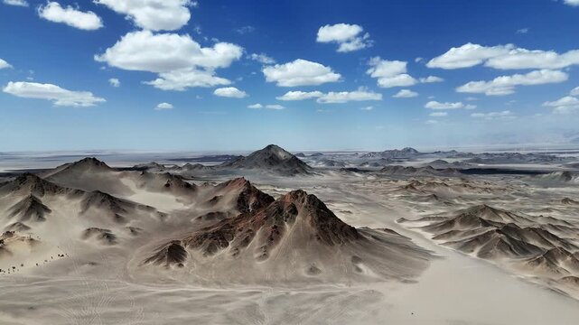 black du mountain desert gobi and rolling sand dunes landscape