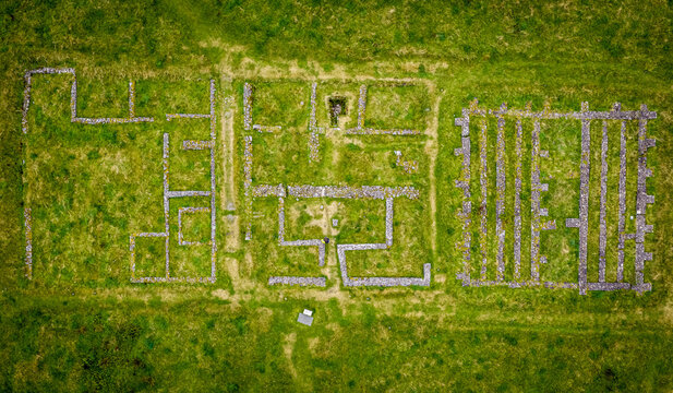 Ambleside Roman Fort Archaeological Ruins in England's Lake District