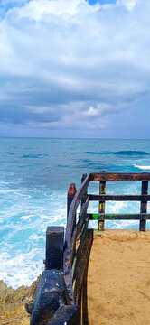 Vista al mar caribe, mirador del parque nacional manzanillo gandoca, Costa Rica, Lim&oacute;n